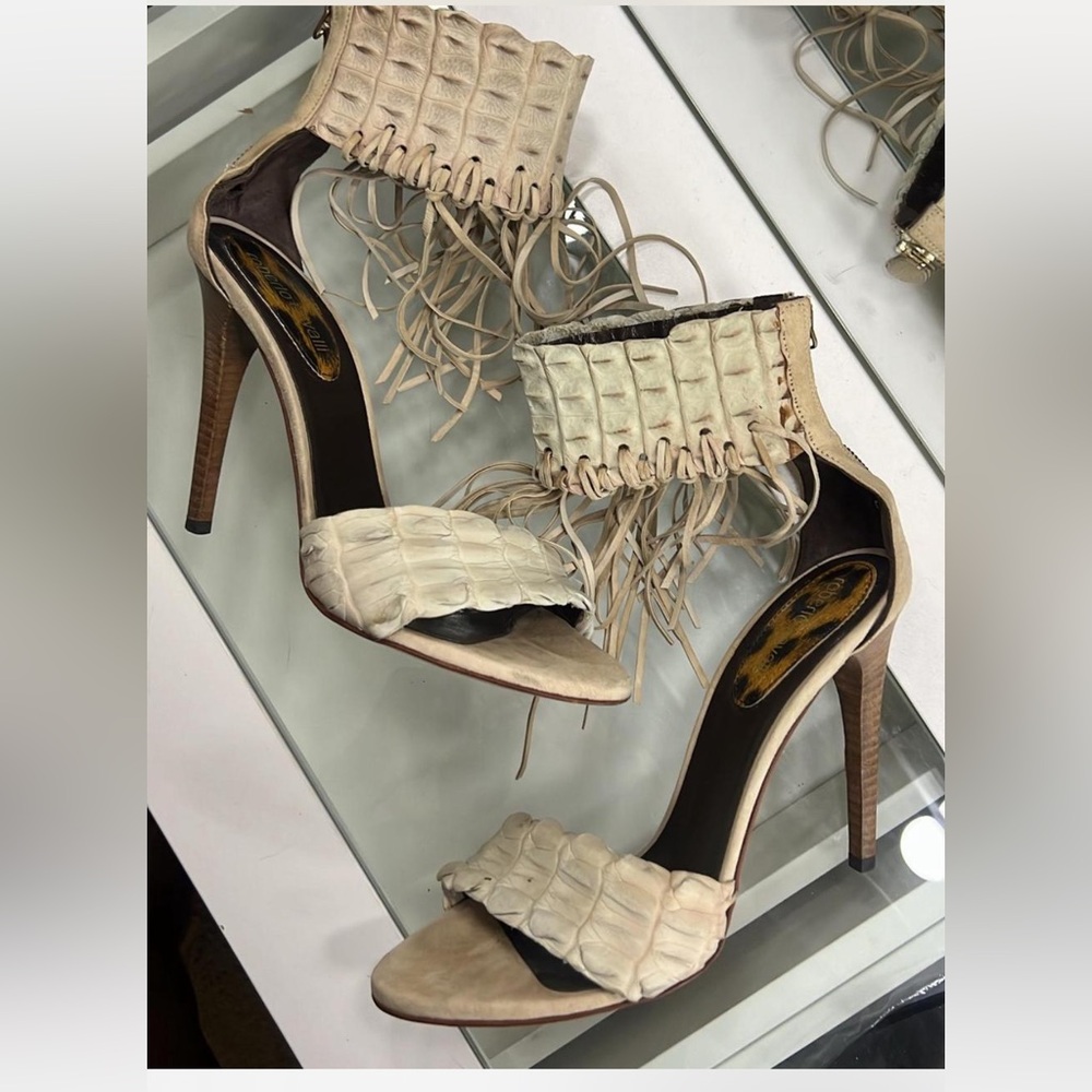 Roberto Cavalli fringe Heels